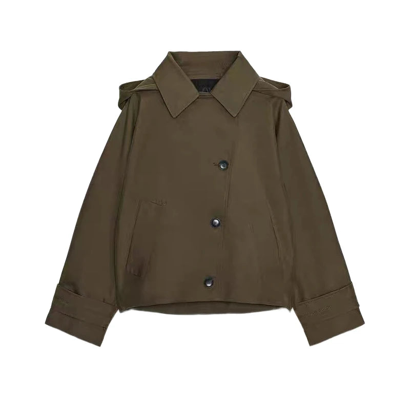 Ella | Minimalistische Hooded Jacket