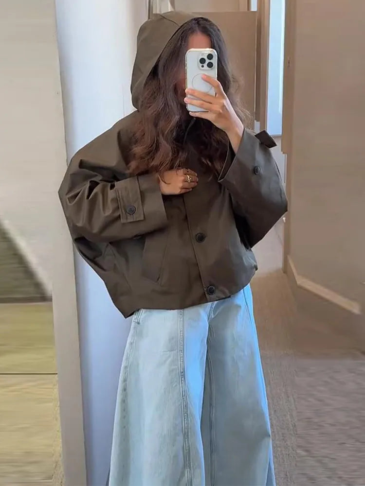 Ella | Minimalistische Hooded Jacket