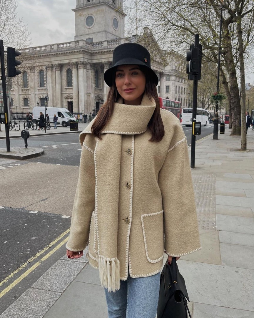 Isabelle | Fringe Wool Coat