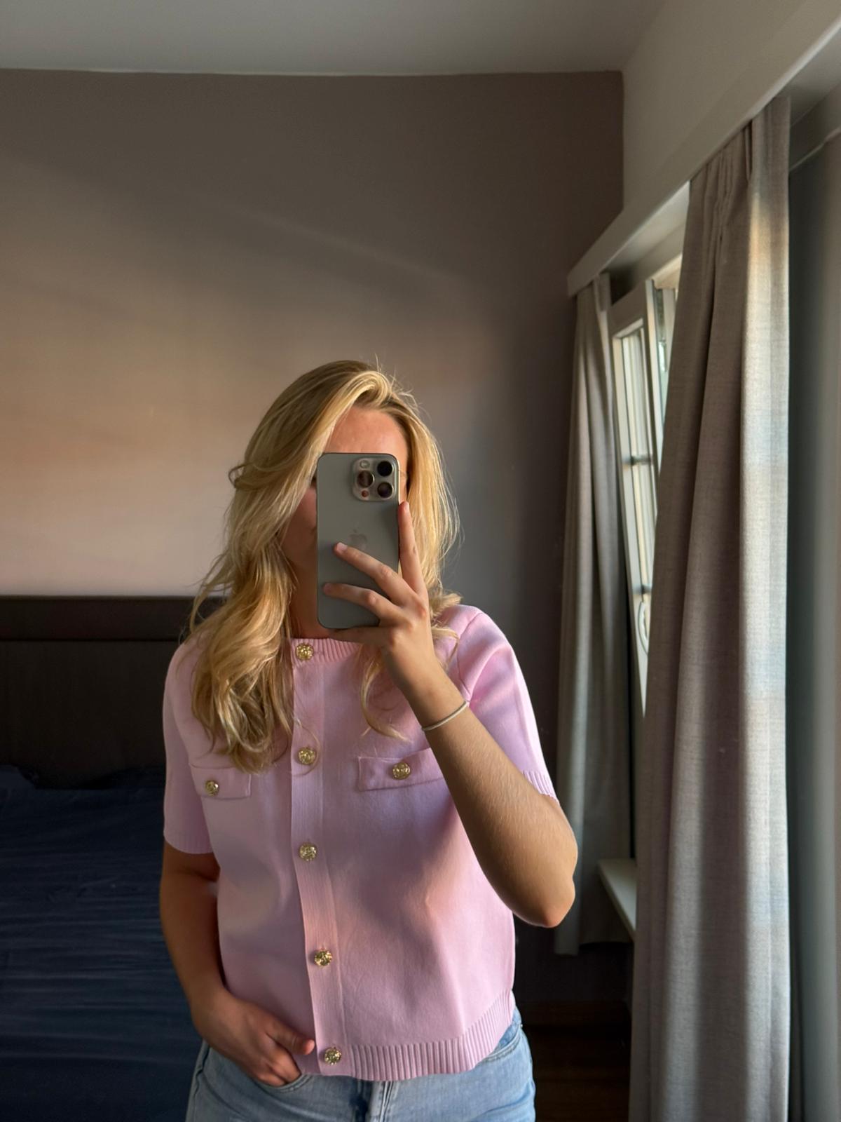 Faye | Short Sleeve Knit Vest