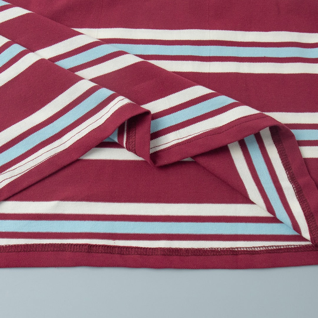 Lea | Striped Long Sleeve Polo