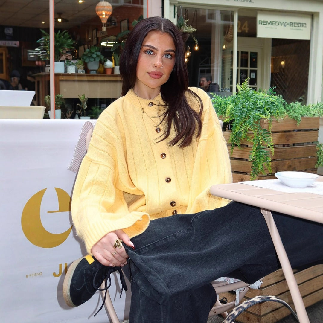 Valerie | Geribde Knit Cardigan