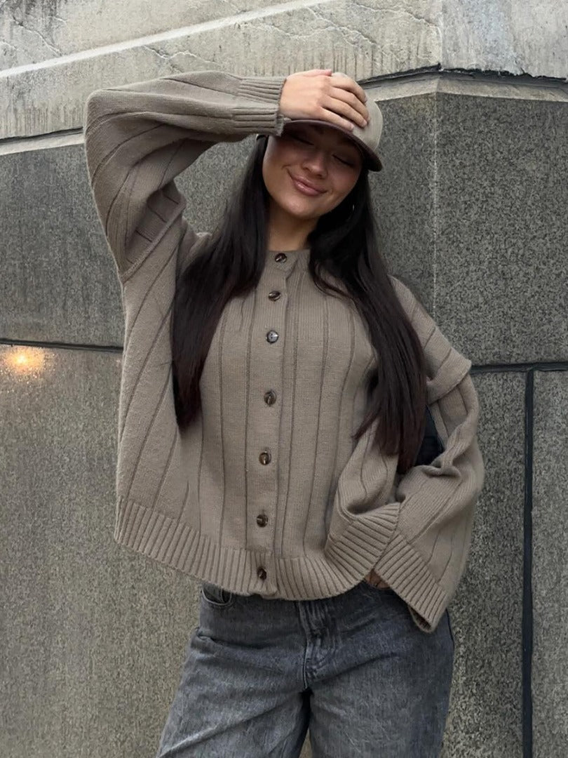 Valerie | Geribde Knit Cardigan