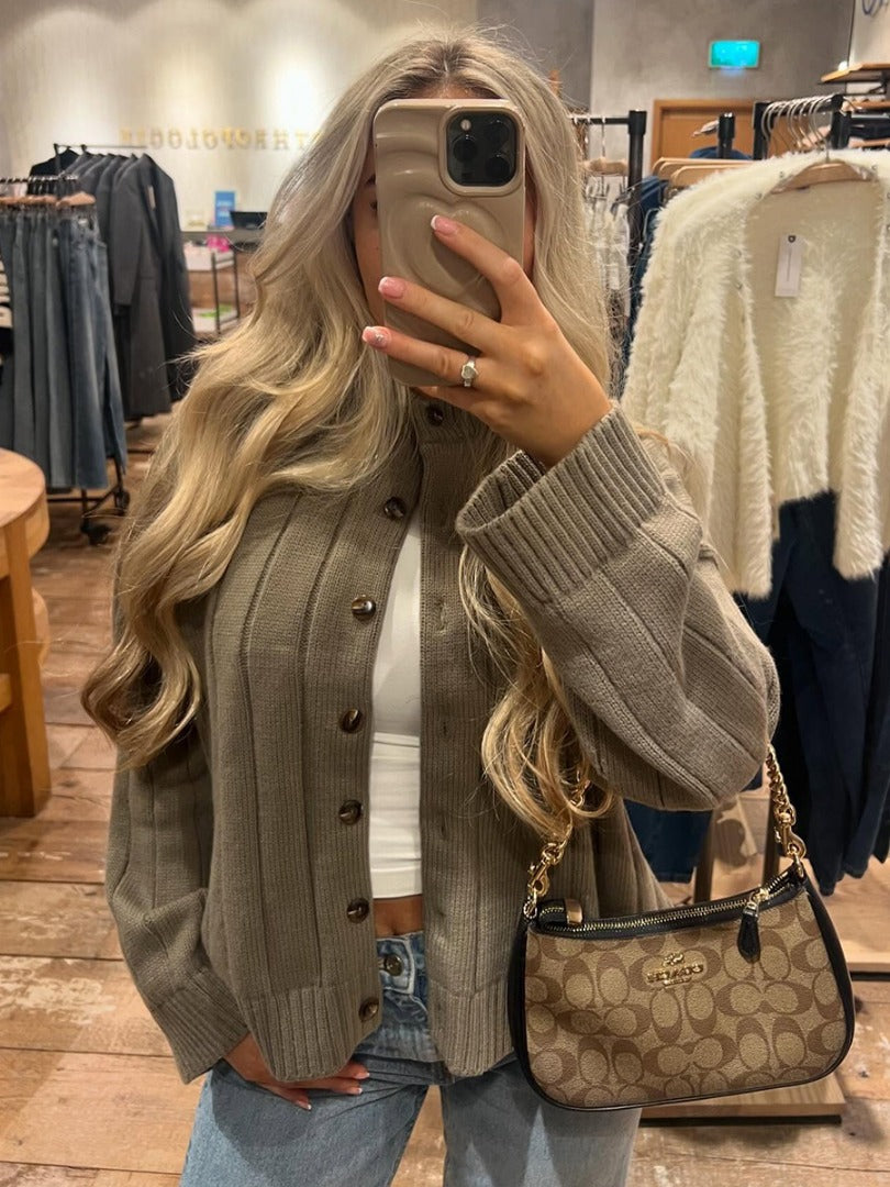 Valerie | Geribde Knit Cardigan