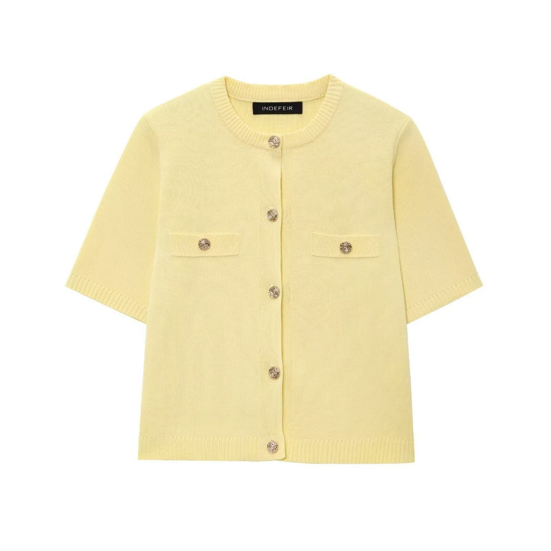 Faye | Short Sleeve Knit Vest