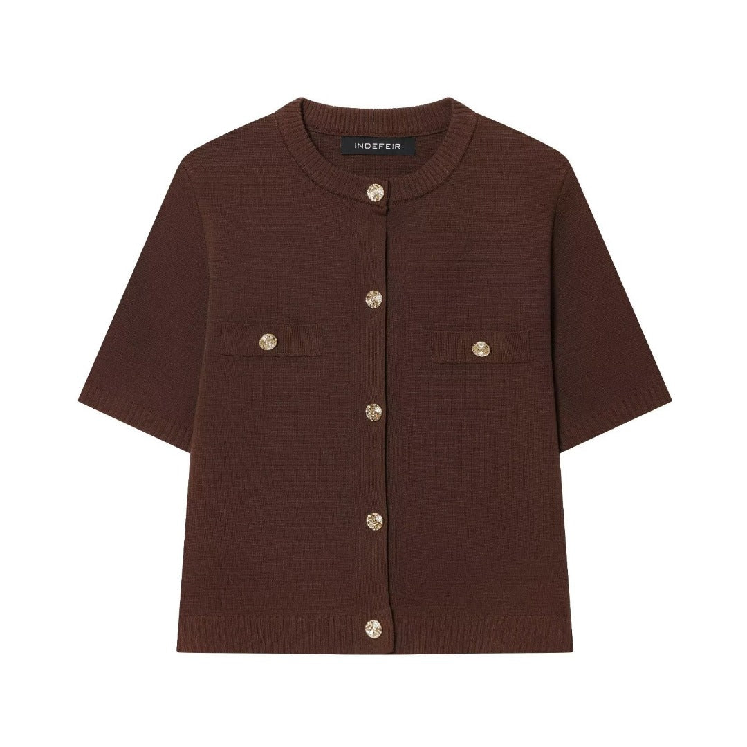 Faye | Short Sleeve Knit Vest