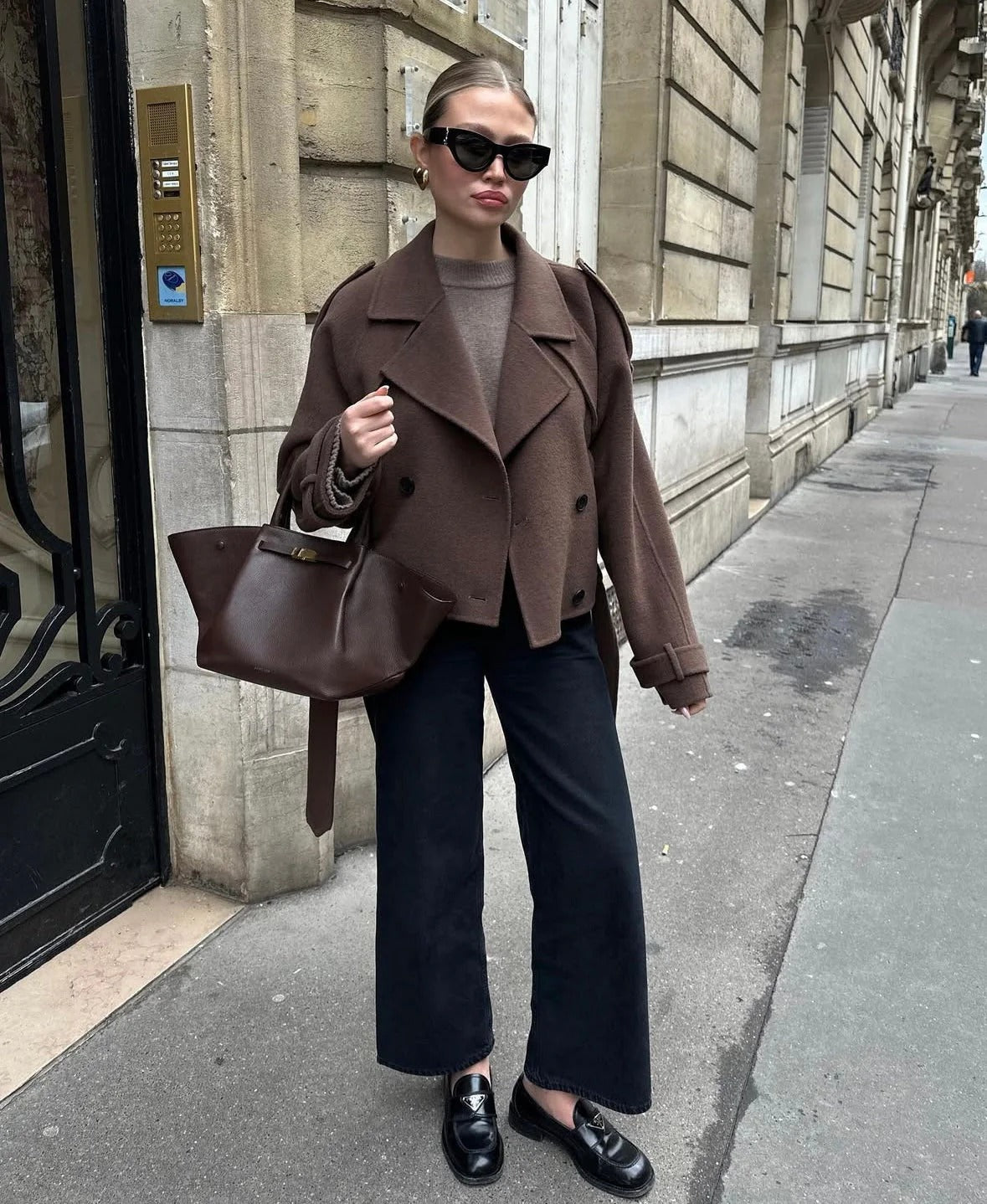 Fleur | Cropped Wool Coat